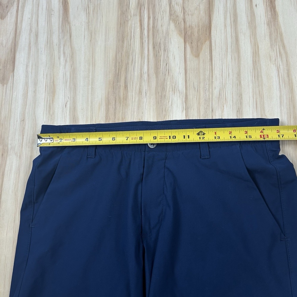 Under Armour Men's 34 Navy Blue Golf Shorts HeatGear 10 Inch Inseam Performance - Picture 5 of 9